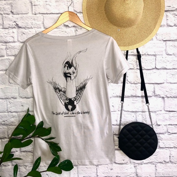 Spirit of God T-Shirt, Religious Shirt, Faith Clothing, Trendy Shirt - Gray - Picture 2 of 4